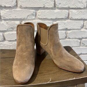 Pedro Garcia Taupe Suede Heeled Boots
